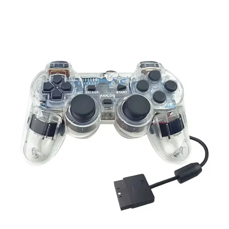 Joystick Pc Gaming - PS2 Controller Gamepad Handle Transparent Wired
