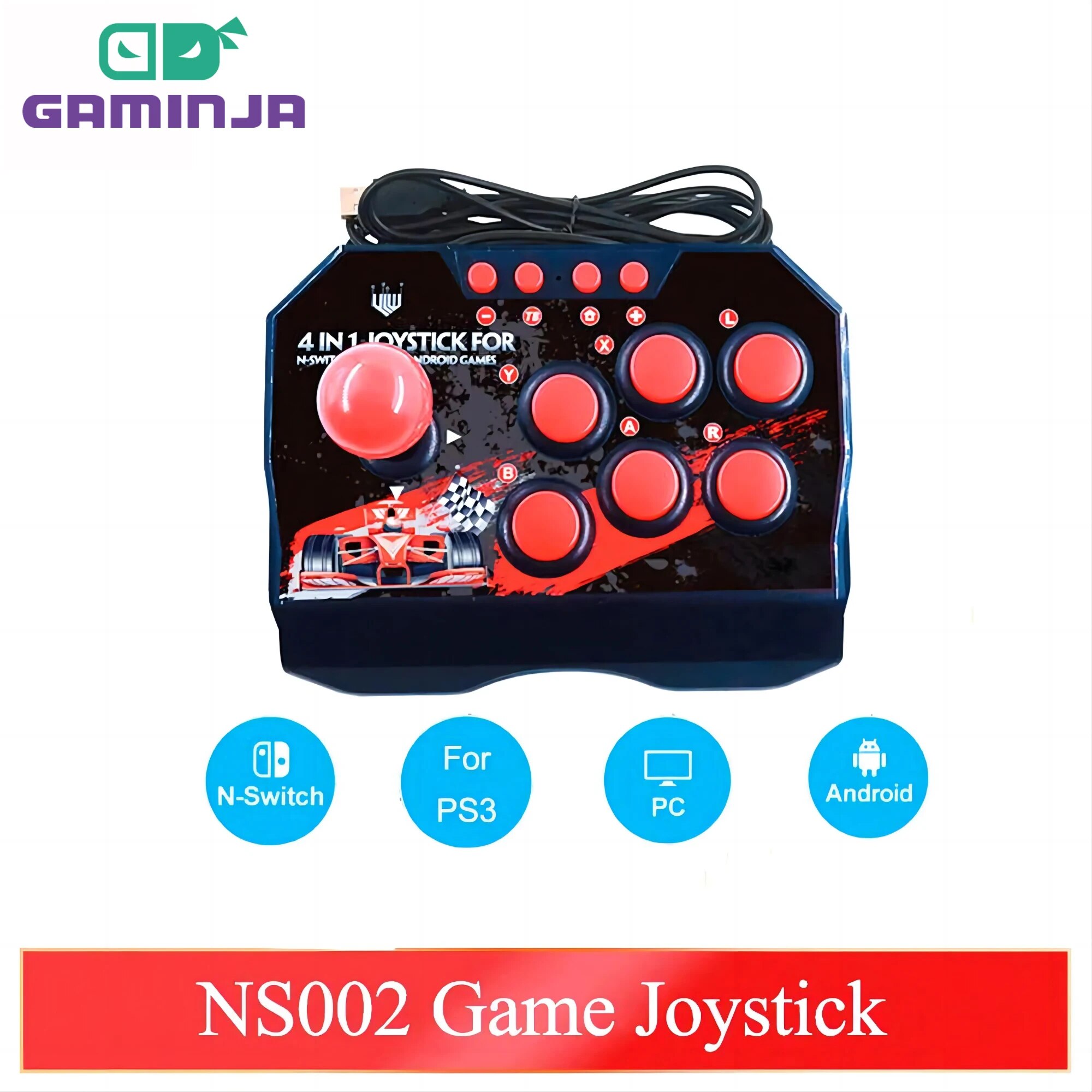 Joystick Pc Gaming - GAMINJA NS002 4 In 1 Retro