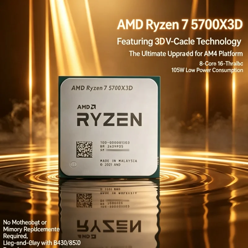 Pc Gaming Cpu - AMD Ryzen 7 5700X3D PC Building