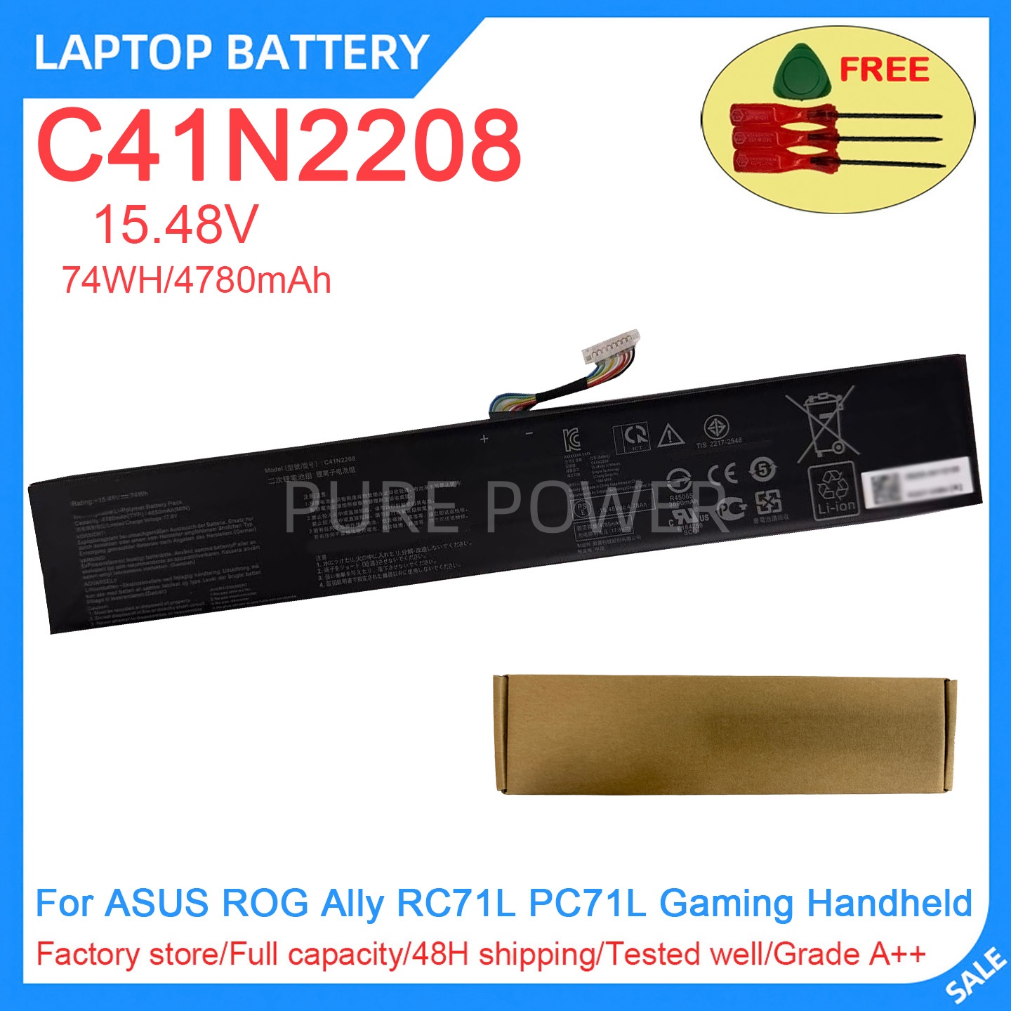 New Laptop Battery C41N2208 15 - огляд і ціна Pc Gaming Asus