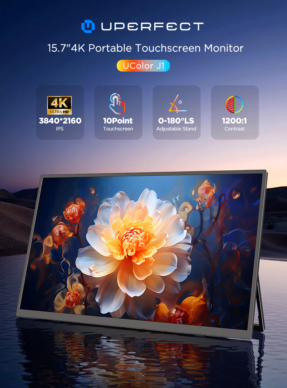 UPERFECT 4K Portable Monitor T - огляд і ціна Pc Gaming Y Monitor