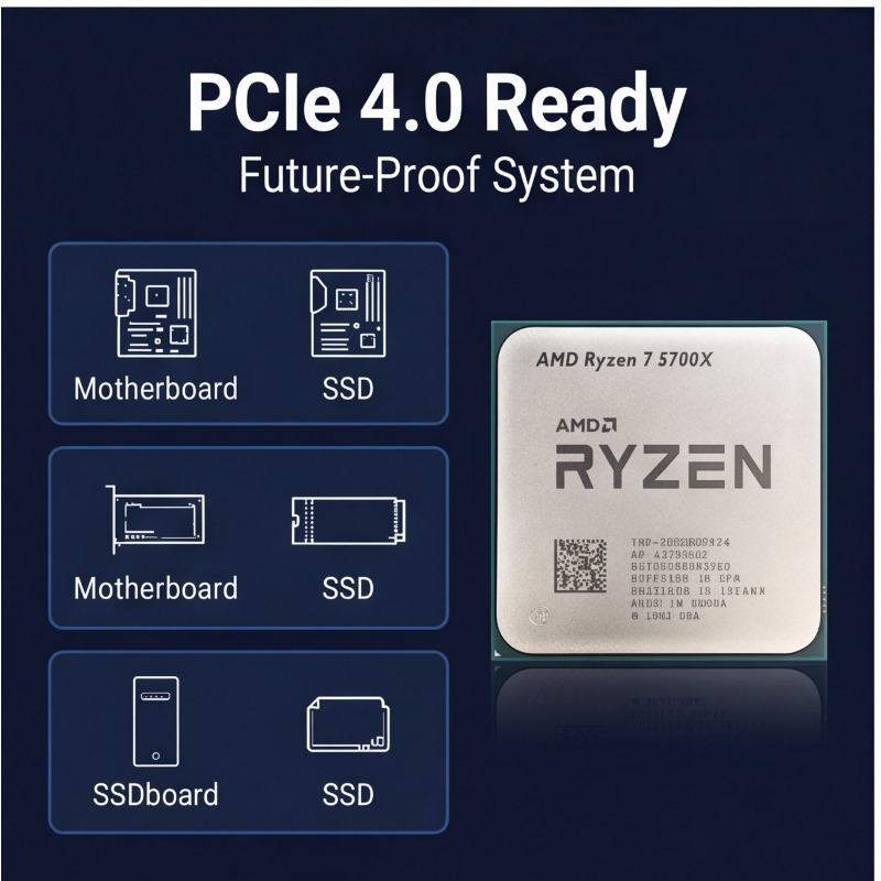 AMD Ryzen 7 5700X Processor Fo - огляд і ціна Pc Gaming Cpu