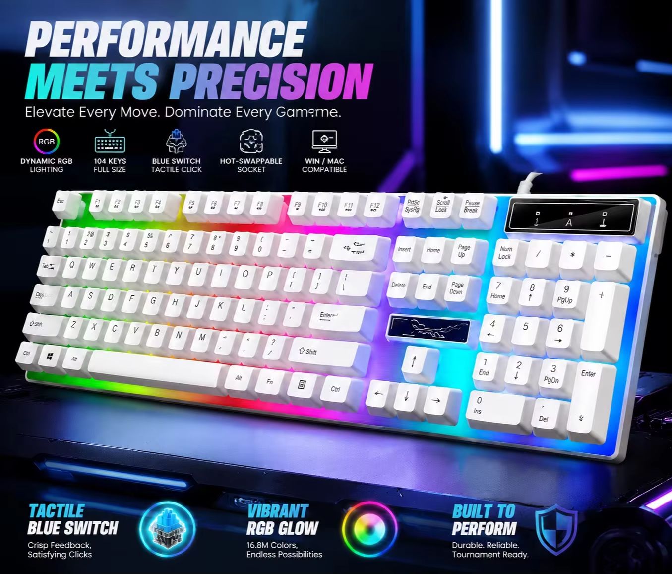 RGB Backlit 104Keys Full-Size  - огляд і ціна Pc Gaming Fullset