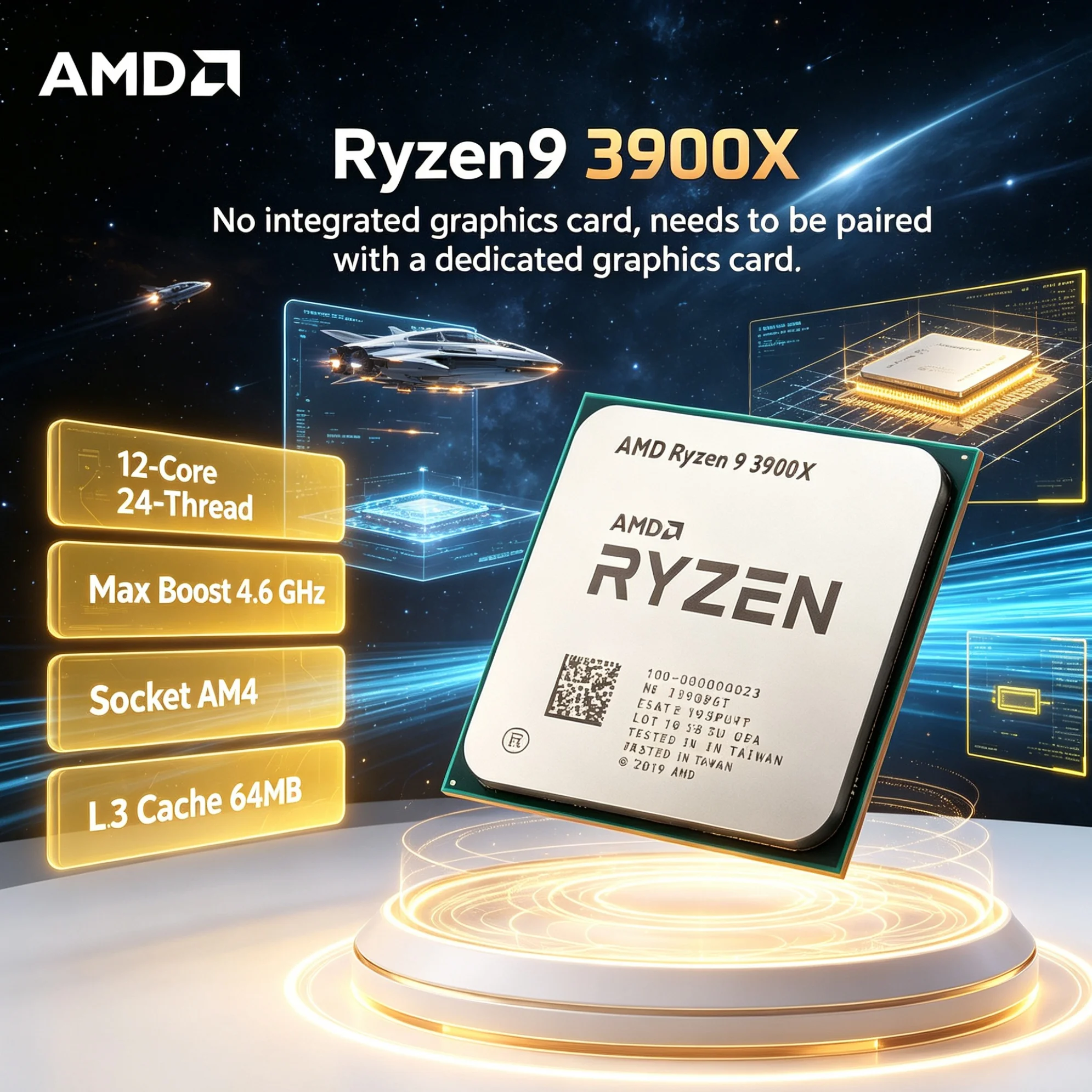 AMD CPU Ryzen 9 3900X Processo - огляд і ціна Amd Cpu Ryzen 9