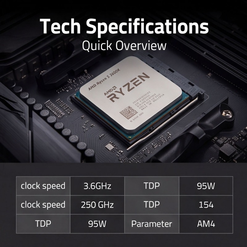 AM4 Socket CPU Processor R5 26 - огляд і ціна Pc Gaming Cpu