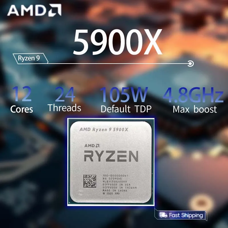 AMD Ryzen 9 5900X R9 5900X 3.7 - огляд і ціна Amd Cpu Ryzen 9