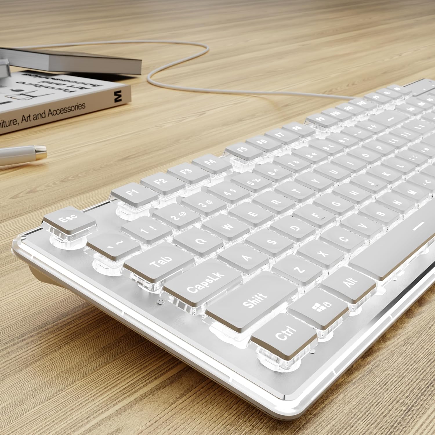 Wired USB Keyboard with White  - огляд і ціна Pc Gaming Fullset