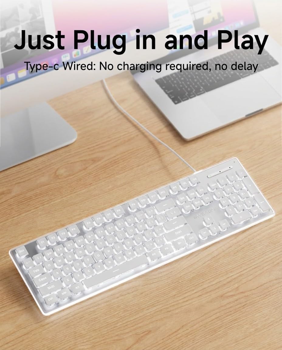 Wired USB Keyboard with White  - огляд і ціна Pc Gaming Fullset