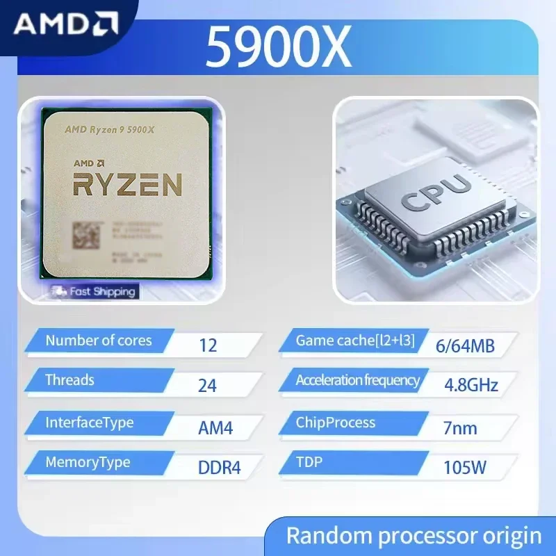 AMD Ryzen 9 5900X R9 5900X 3.7 - огляд і ціна Amd Cpu Ryzen 9
