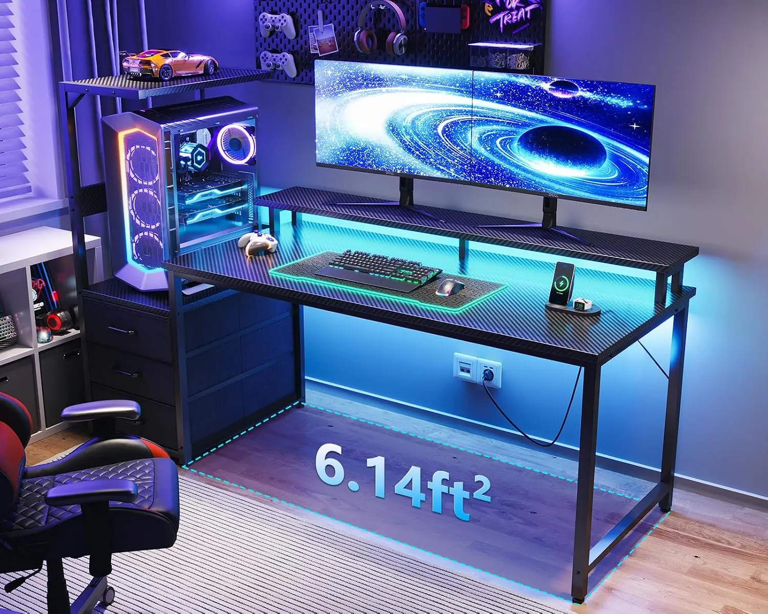 Gaming Desk w/PC Showcase Stan - огляд і ціна Pc Gaming Lian Li
