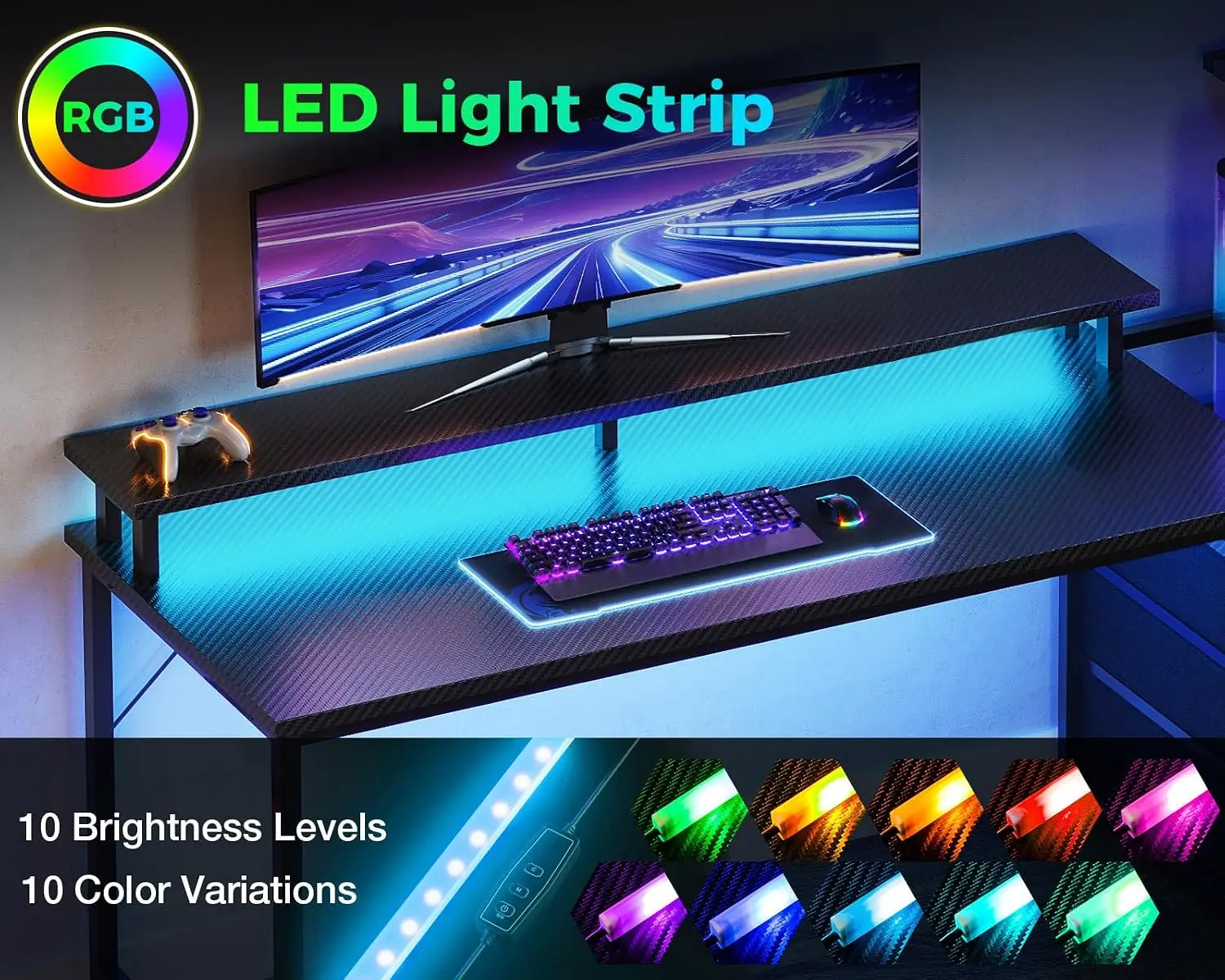 Gaming Desk w/PC Showcase Stan - огляд і ціна Pc Gaming Lian Li