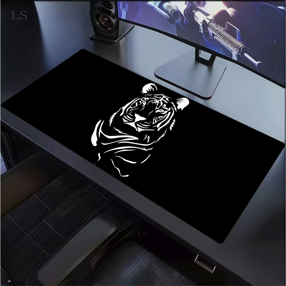 lion Tiger Mouse pad Non-slip  - огляд і ціна Pc Gaming Setup